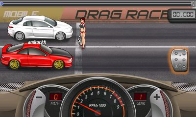 Drag Racing(ドラッグレーシング) レース画面
