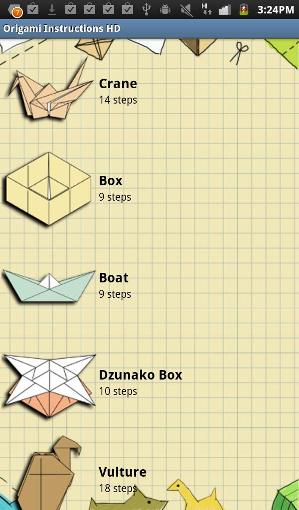 折り紙の手順