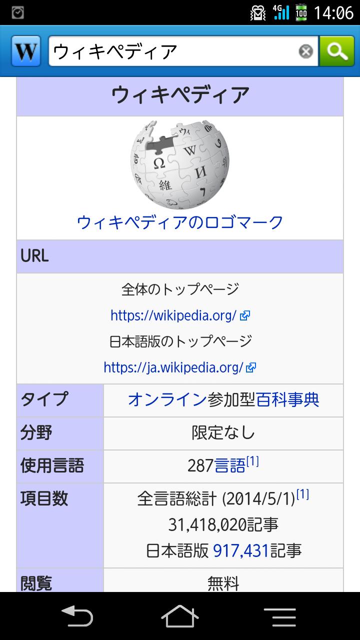 スマートウィキペディア検索
