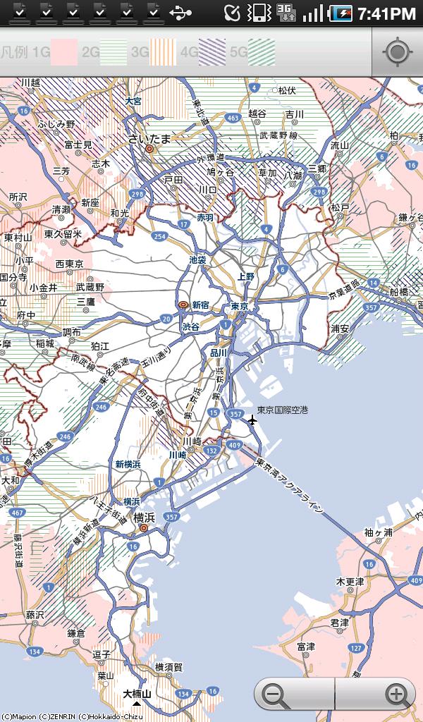 東京電力計画停電エリアマップ