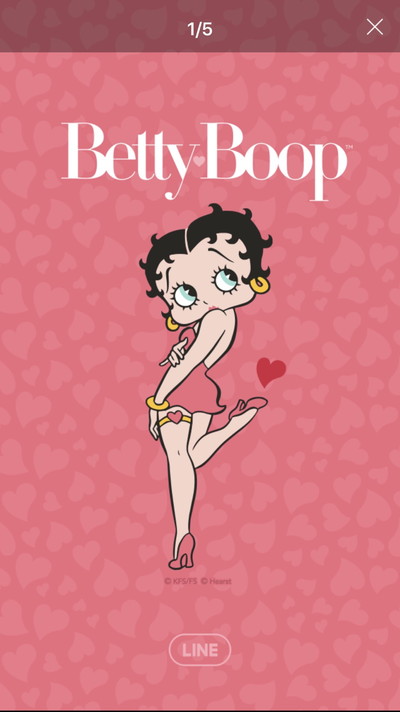 Betty Boop Pink heart