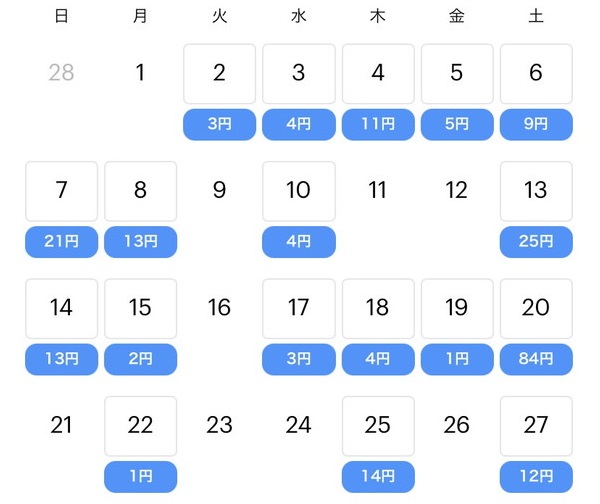 PayPayボーナス付与予定日をカレンダーで確認トップバナー