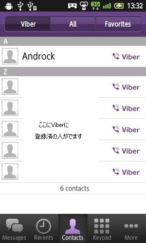 Viber(バイバー) Contacts